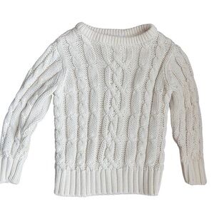 Old Navy Baby Toddler Sz 18-24m Off White Cable Knit Chunky Fisherman Sweater